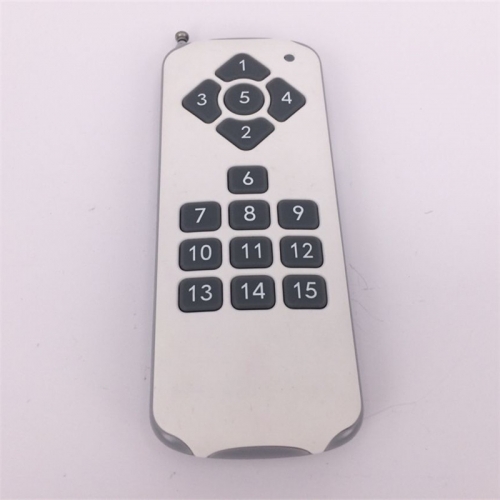 15 key wireless remote control 315M fixed code solder code type large button remote launch 433M multi-channel