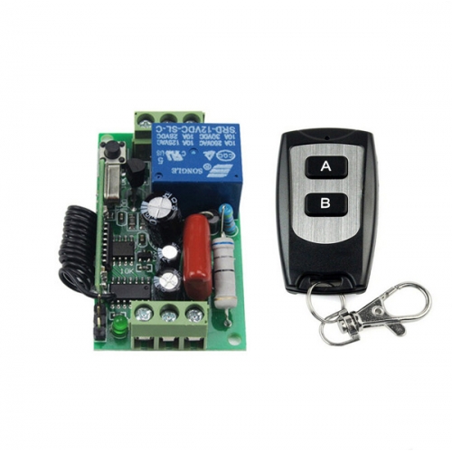 220V AC 10A Relay Receiver Transmitter Light Lamp LED Remote Control Switch Power Wireless ON OFF Key Switch Lock Unlock 315Mhz