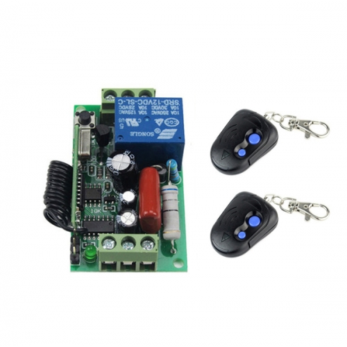 wireless relay 220v remote control switch,10A Relay 1CH Wireless RF Remote Control Switch 1 Transmitter+2 Receiver