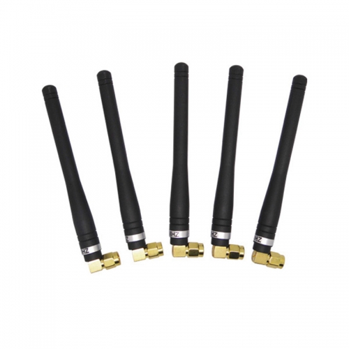 2pcs Elbow Rod Antenna 2.0~3.0dBi For Wireless RF Module (433/470/868/915MHz) rubber antenna 868mhz