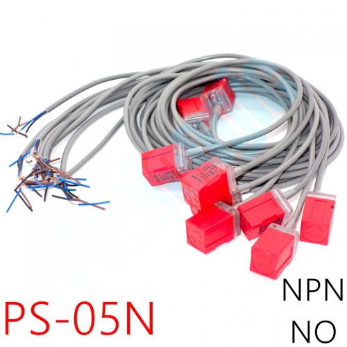 5 PCS General Corner Type Proximity Sensor Switches PS-05N 4mm DC 10-30V NPN NO Normal Open