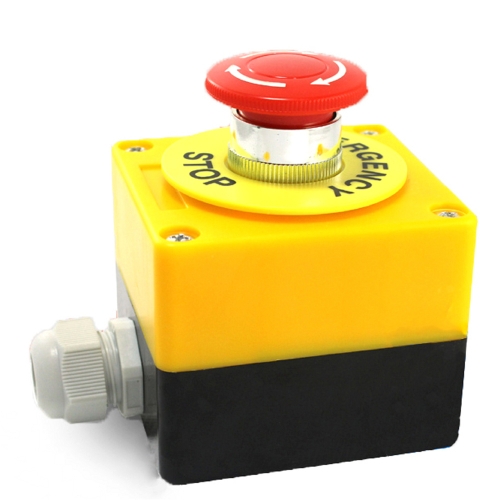 Equipment Elevator Lift Emergency Stop Switch Push Button Switch Mushroom Switches NO/NC Auto Lock Waterproof Dustproof