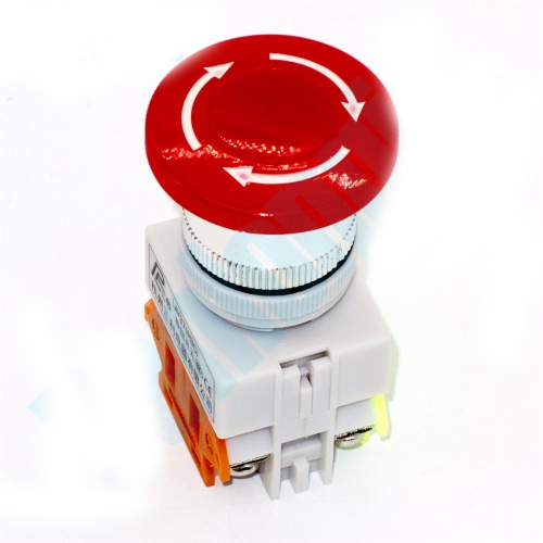 Emergency Stop Switch Push Button Switch Mushroom Pushbutton Switches NO/NC Auto Lock