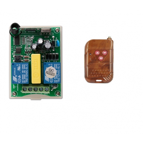 Wechselstrom AC 230V 2 CH kabellose fernbedienung Schalter Fernsteuerungsschalter * Empfänger + Sender Röhrenmotor-Wechselstrommotor Umkehrvorhang