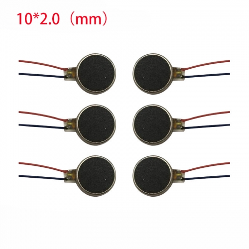 10PCS 10*2.0 mm DC3V mobile phone flat Mobile vibration motor Micro vibration motor Mini motor Vibration Motor Rattle Motor Electric Motors Button Motor