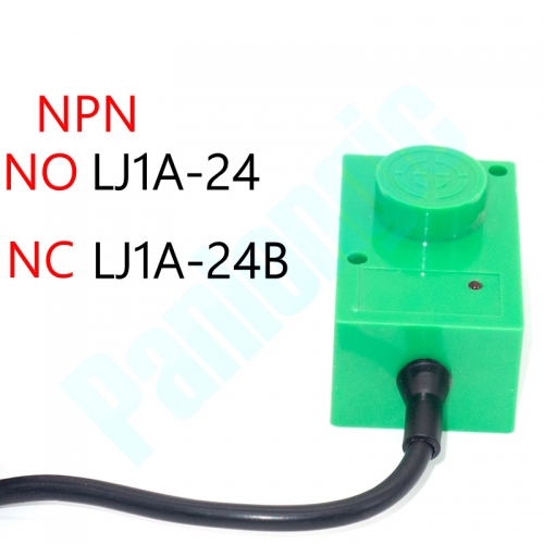 Inductive Proximity Sensor Switch 8mm Detection Distance DC 3-Wire NPN LJ1A-24 Normal Open NO Type LJ1A-24B Normal Close NC Type