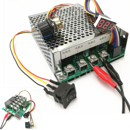 10-55V 60A 3000 Watt Reversible DC Motor Drehzahlregler PWM Control Ansteuerung12 V 24 V 36 V 48 V Vorwärts-Stop-Rückwärts Bremse Digitalanzeige