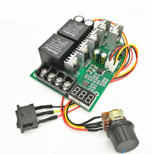 Digital Display DC9-50V 40A DC Motor Speed Control Reversible PWM Controller 12V 24V 48V 2000W Forward Reverse Switch