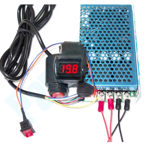 Thumb Hall Throttle 100A 5000W Reversible PWM DC Brush Motor Speed Controller 12V 24V 36V 48V Soft Start Voltmeter