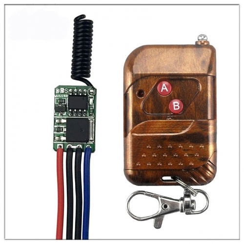 RF dc3.5V3.7v 9v 12v channel 433mhz wireless remote control switch Mini small DC power remote control Receiving module