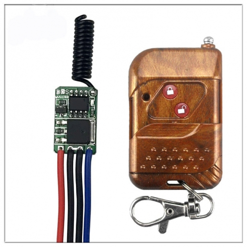 RF dc3.5V3.7v 9v 12v channel 433mhz wireless remote control switch Mini small DC power remote control Receiving module