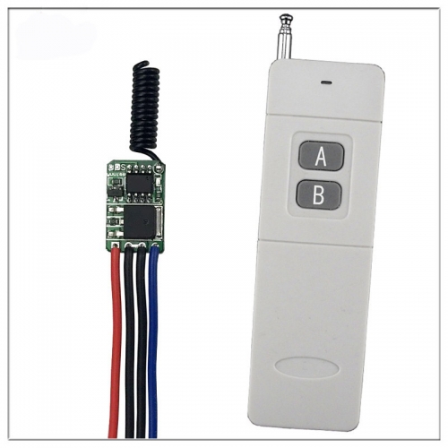Wireless Remote Controller Receiver 433mhz DC3.7V 5v 9v 12v Battery power RF Mini small remote control switch distance