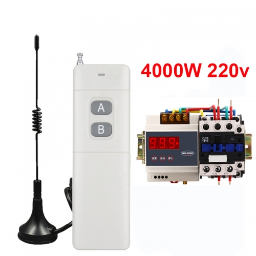 220V Radio switch Timing water pump wireless remote control switch remote controlled by wall high performance intelligent lighting control 3KW