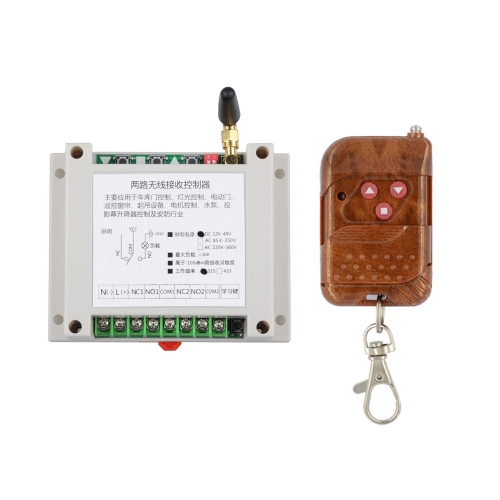 DC 12V / 24V Remote Control Switch Learning Code 30A Heavy Duty Switch Forward and Reverse Stop Controller Up and Down Stop