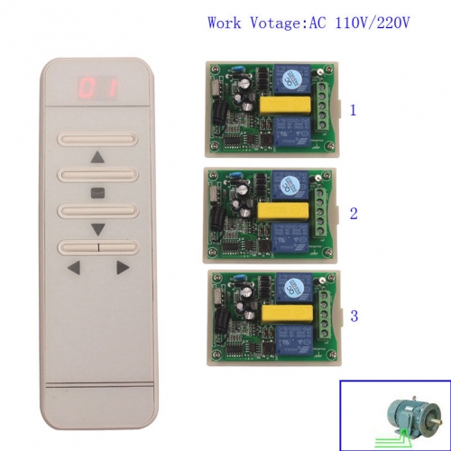 AC 220 V intelligente digitale RF drahtlose fernbedienung schaltsystem + 1 stücke empfänger für projektionsfläche / garagentor / jalousien