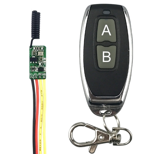 Motoransteuerung kabellose fernbedienung schalter 433 mhz rf sender empfänger 3,7 v 4,5 v 9 v 12 v motor vorwärts rückwärts richtung controller modul