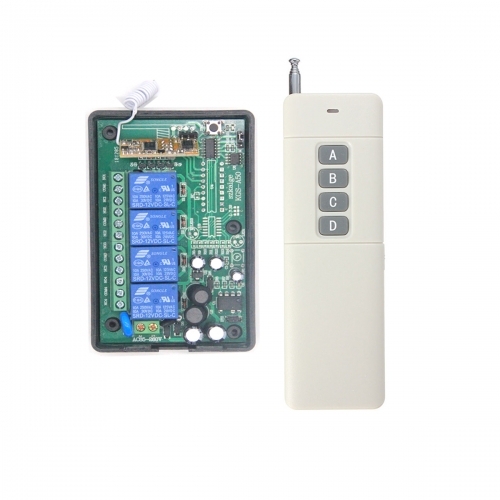 4000 m wireless remote control switch AC 220V 4 channels Wireless digital remote control Remote controller pumpe