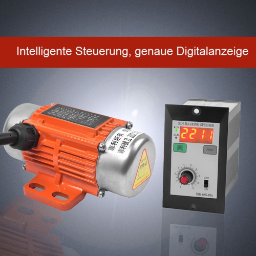 DC 12V24V 50W 130kg 7200RPM bürstenlos Vibrationsmotor Hochgeschwindigkeitsinverter mit digitaler Drehzahlregler