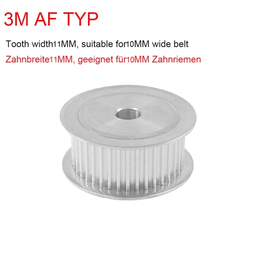 3M25 tooth synchronous wheel tooth width 11 two sides flat AF type inner hole 4 5 6 6.35 8 10 1214 synchronous belt wheel 3M100-A-P5