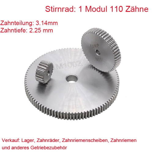 1 module 110 teeth 1M 110 T Helical gear Helical gear outer diameter 112 Flat on both sides
