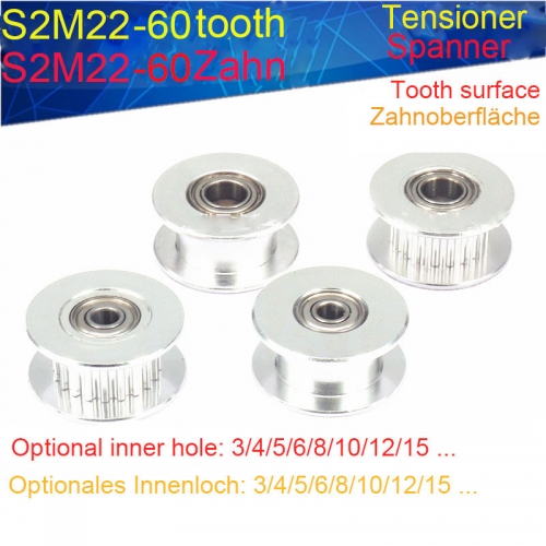 S2M34 tooth AF type tensioner / idler synchronous wheel width 7 / 11MM inner hole 3/4/5/6/7/8/9