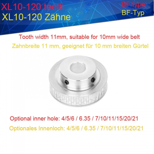 Synchronous wheel XL10 tooth AF tooth width 11 inner hole 4/5/6 / 6.35 / 8