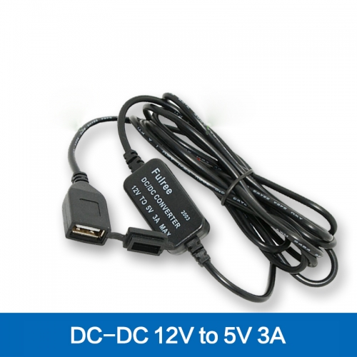 12V zu 5V 3A 15W Weibliche USB Buchse Auto Ladegerät Stecker Adapter mit Staubdicht Abdeckung Kappe Deckel DC DC Step Down Buck Converter