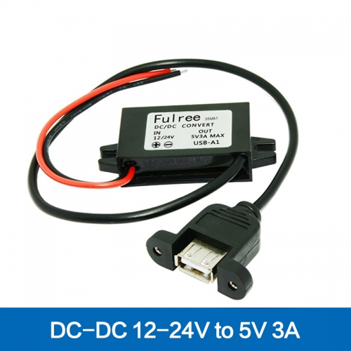 Wasserdicht 12 v 24 v zu 5 v DC-DC Schritt-down Power Adapter Converter inventer iphone auto ladegerät