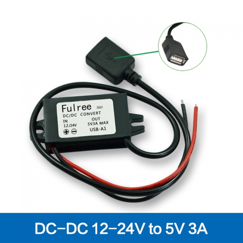 Wasserdicht 12 v zu 5 v DC-DC step down Converter USB port & mini