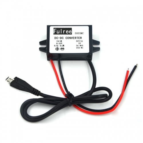 USB car charger DC-DC 12V 24V 36V (8-50 V) to 5V Step Down Converter 36Vdc to 5Vdc Buck voltage dropper power supply module