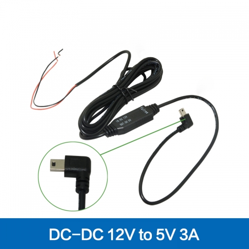 3m auto netzteil für fahren recorder kamera DC-DC konverter 12 V zu 5V step down buck modul T stil mini USB ausgang