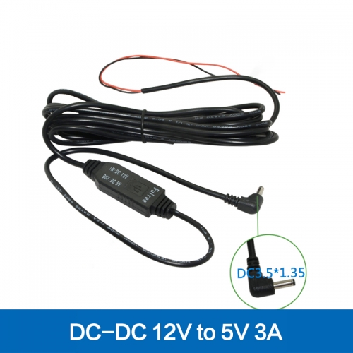 3 mt DC regler kostenloser versand DC auto power converter 12 v zu 5 v step down buck modul DC3.5 * 1,35 USB ausgang