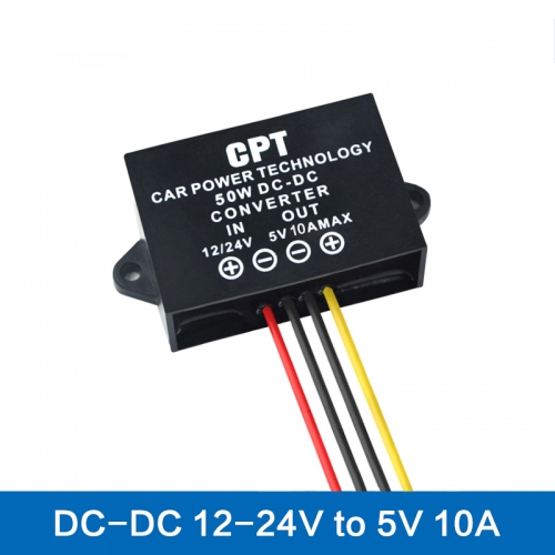 Auto LED display power supply 12 v-24 v to 5 v 10A step down buck module DC-DC auto power converter