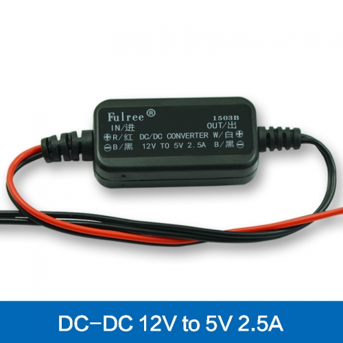 Super Dünne DC-DC Auto Power Converter 12 v zu 5 v 2A 1A Schritt Unten Geändert Versorgung Modul für DVR fahren Kamera Recorder