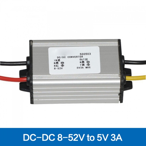 DC-DC 12 V 24 V 36 V 48 V zu 5 V 3A 15 Watt Step-Down-Modul Auto Auto Power Versorgung DC-DC-Konverter