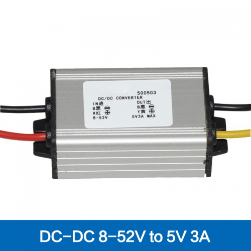 DC-DC 12v 24v 36v 48v to 5v 3A 15w step down module auto power supply DC-DC converter