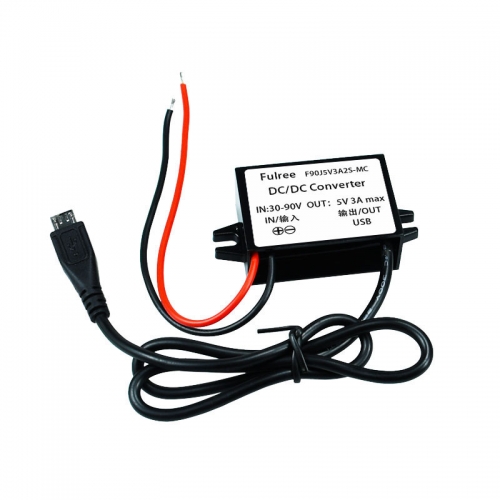 DC 36V 48V 60V 72V (30-90V) to 5V inverter converter mini micro USB car phone charger adapter power supply for GPS DVR recorder
