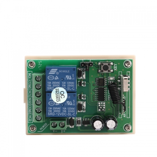 DC 12V 2 CH independent Relay RF Wireless Remote Control Light Switch Mini 2 channel Receiver 315 Mhz 433 Mhz