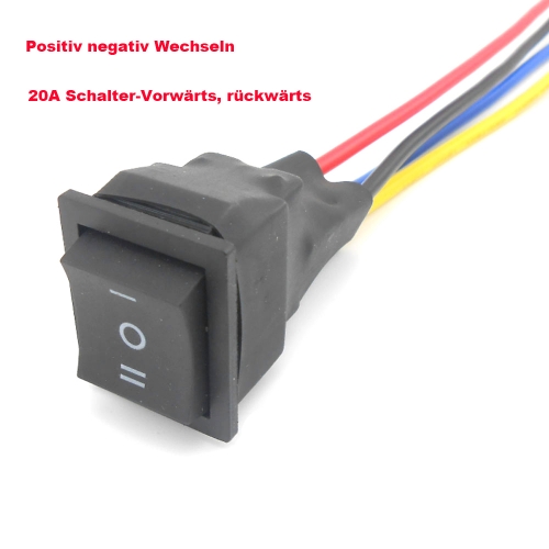 High-power reverse switch, motor forward and reverse switch, DC positive and negative polarity converter, three-gear switch