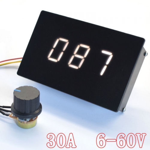 PWM DC motor speed controller DC motor drive switch 30A digital tachometer 6V12V24V36V48