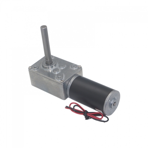 DC12V 24V Strong Torque Worm Gearbox Reduction Reversed Type-D Long Shaft High-Power Worm Gear Motor Curtain Motor