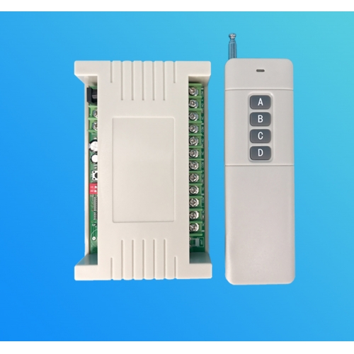 Funkfernsteuerung DC 12v 4-kanal-Empfangssteuerung 24V Relaismodul 30A Funkschalter Industriekrane Industrielle Fernbedienung mit großer Taste