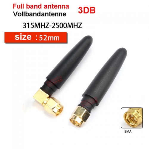 LORA/433/2.4G/868/915MHZ/GPRS/GSM straight antenna 3DB omnidirectional small pepper antenna 5CM straight antenna-10pcs