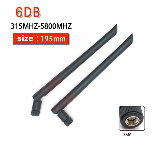 10 pcs-2.4G/5G/5.8G dual-band antenna TLE/2G/GSM/4G/868M/915M external blade glue stick antenna