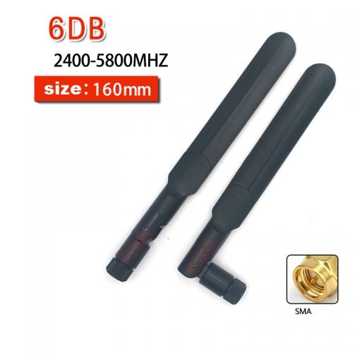 2,4G 5G 5,8G 6DB externe Antenne 2400-5800 MHz Rundstrahlantenne Dualband-Propellerantenne -10 Stück