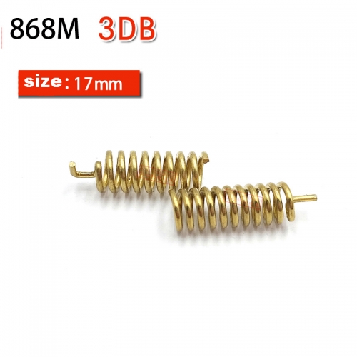 10pcs 868MHZ copper coil 3DBI gain smart home wireless module antenna 868M built-in spring antenna curved interface