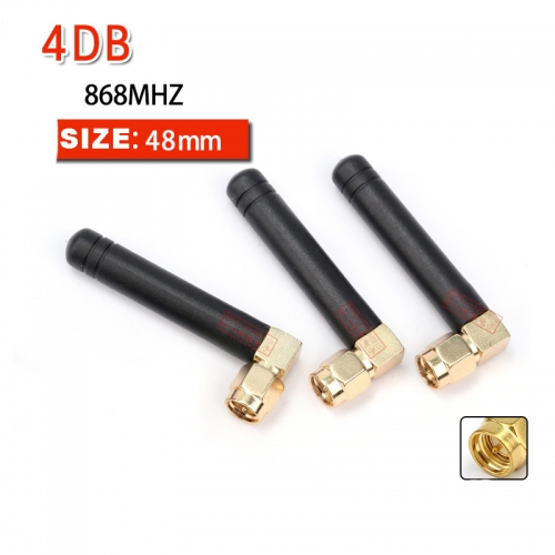 SMA connector smart home module wireless data transmission Internet of things external rod-shaped omnidirectional high gain 868 antenna