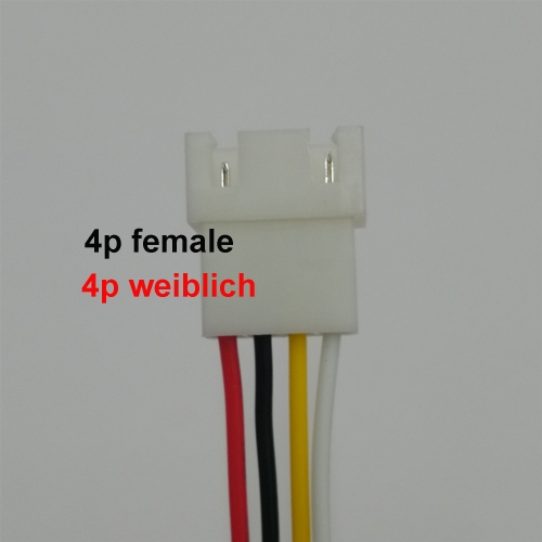 xh2.54 terminal line 4p air connection line 100mm female butt single head---100pcs