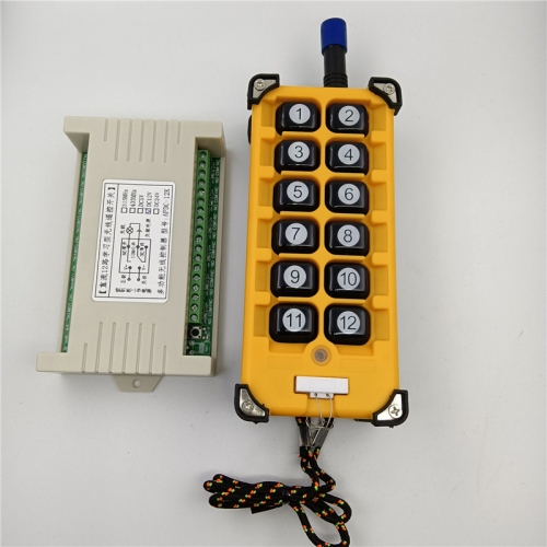 12V multi-channel wireless controller switch 24V relay module access control lamp crane remote control / waterproof remote control / industrial remote control