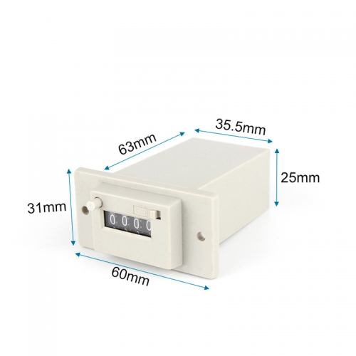 Vier Ziffern / 0 BIS 9999 Digit Elektromagnetischer Zähler mit manuell verriegelbarem elektromagnetischem Impulszähler Mehrere Spannungen